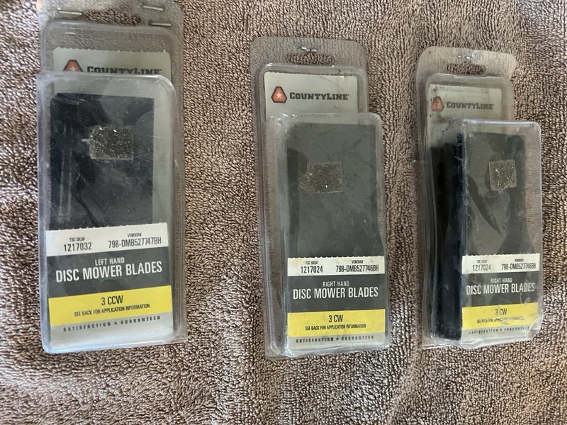 Countyline Disc Mower Blades New Bush Hog Heston 1004 1006 1007 1008 Left Right