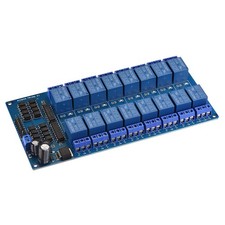 Relay Module 16 Channel 24V Low Level Trigger Module Blue Relay Module Board