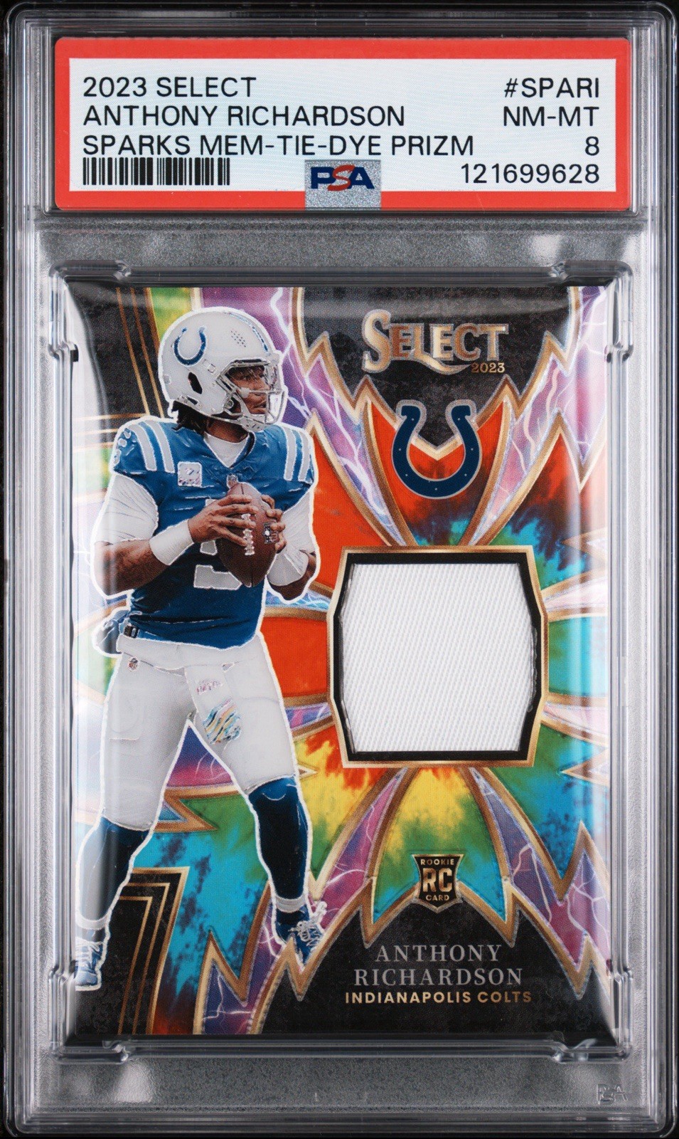 Anthony Richardson Panini Select Sparks Memorabilia #SPARI Tie-Dye Prizm