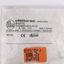 New IFM Efector IF5775 / IFK3004BBPKG/M/US-104-DPS Proximity Sensor - Warranty