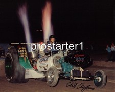 8x10 Color Photo Art Arfons GREEN MONSTER Jet Turbine Tractor Pull Atco 1988