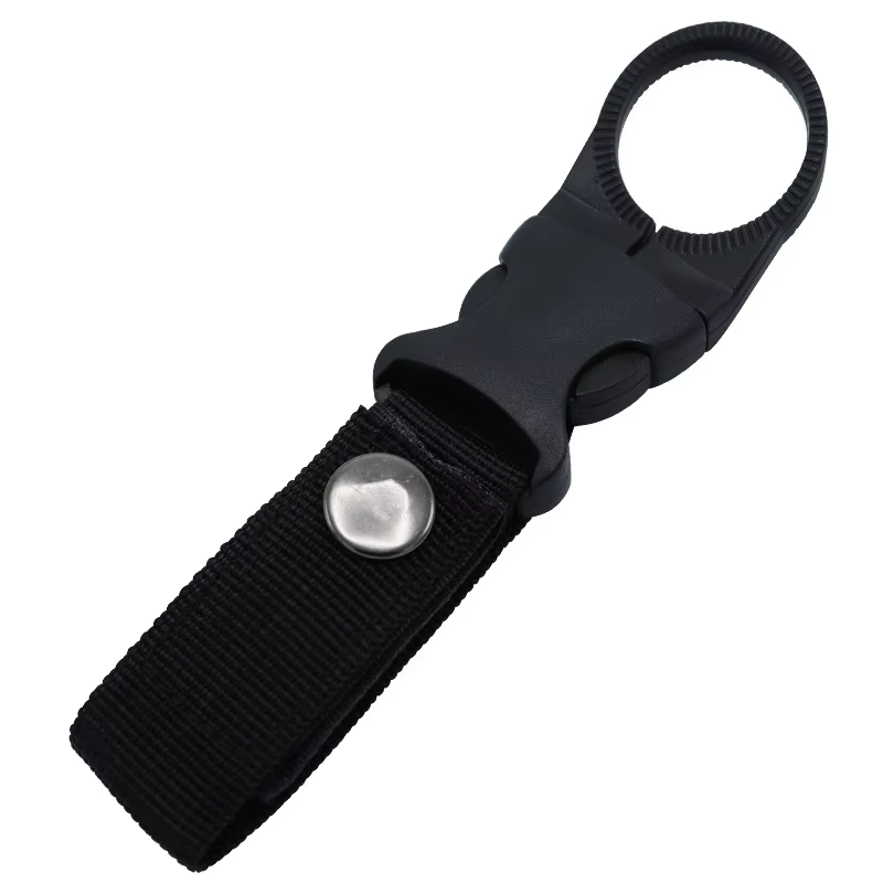 Webbing Water Bottle Holder Climbing Carabiner Belt Backpack Hanger Hooks Clip M