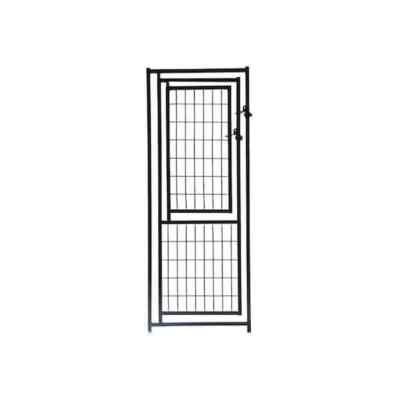 KennelMaster Dog Kennel Gate Panel Latch Pet Entrance or Exit Galvanized Steel