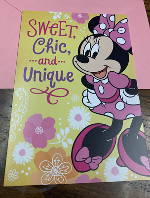 Happy Birthday Granddaughter Disney Minnie Mouse 5 x7  Hallmark Greeting Card