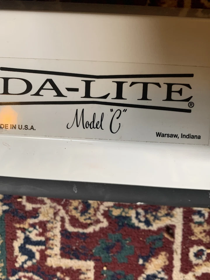 Pantalla desplegable Da Lite modelo C blanco mate CSR 78”x72” muy buena usada Foto 3 de 4