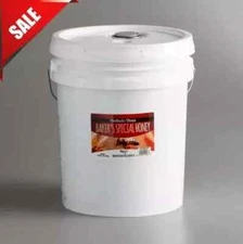Monarch's Honey 60 lb Pure Bulk Honey 5 Gallon Pail Bakers Special Gluten-Free