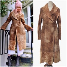 Luxury Long Oliver Italian Sheepskin Coat, S