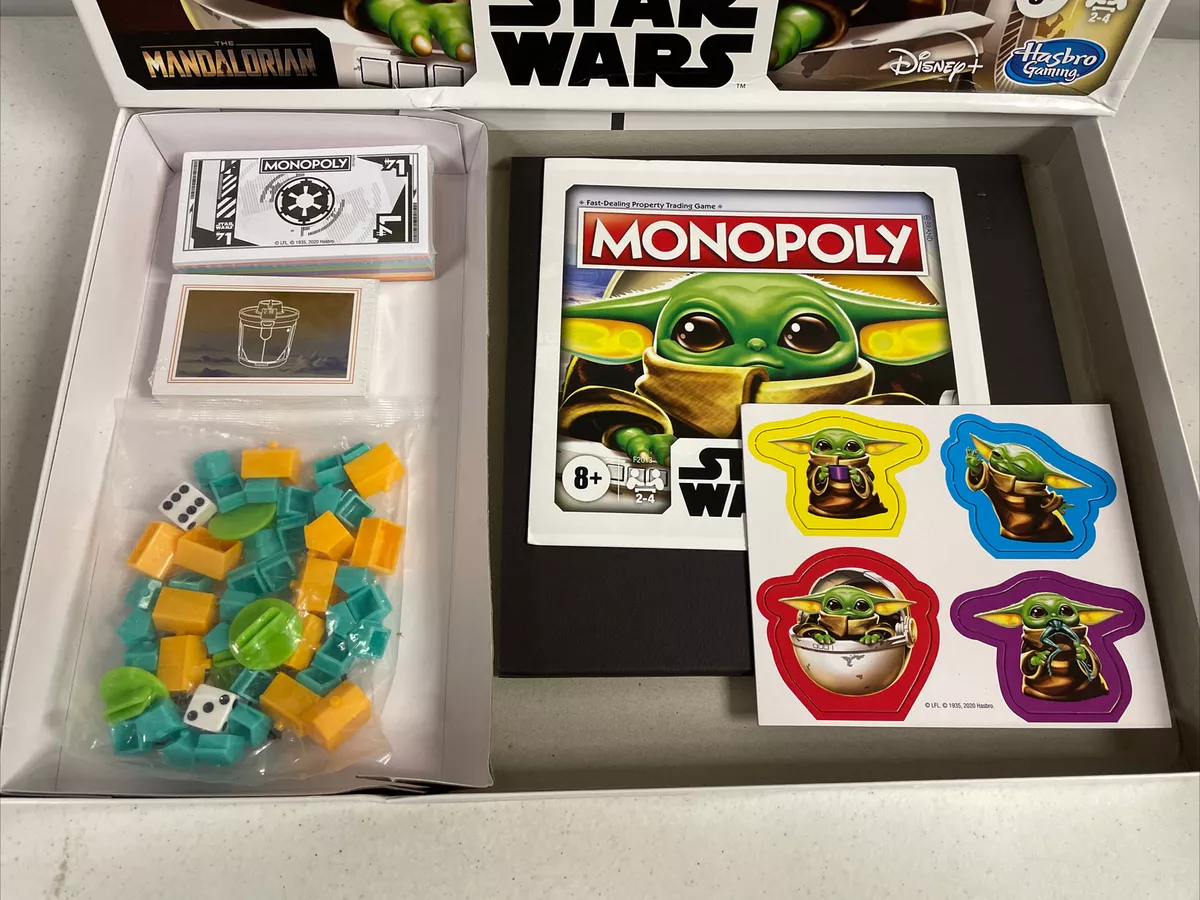 STAR WARS Jogo Monopoly The Mandalorian, Jogo de Tabuleiro - The Child  (Baby Yoda) - F2013 - Hasbro, Multicor