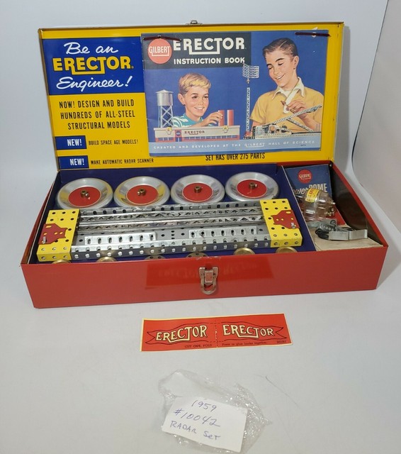 Vintage 1960's Toy GILBERT ERECTOR SET 
