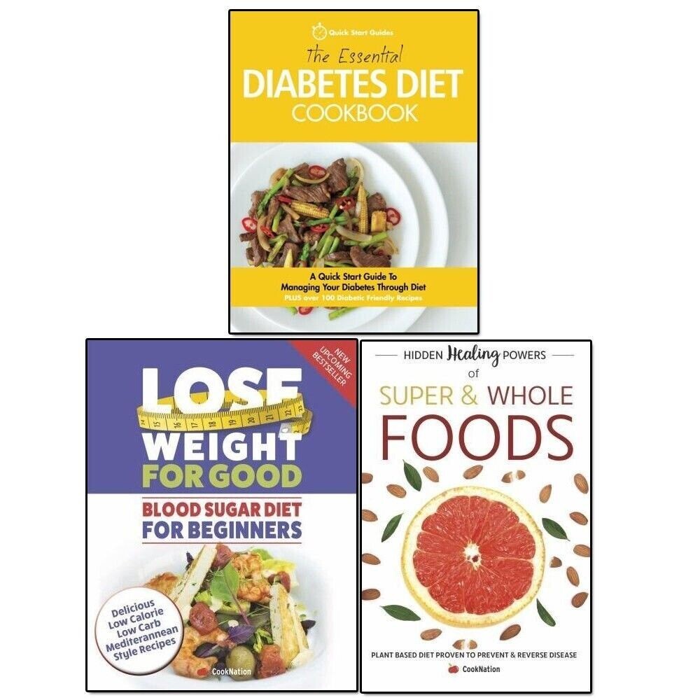 Essential Diabetes Diet,Hidden Healing Powers,Blood Sugar Diet 3 Books Set