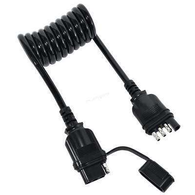 Trailer Extension Tow Light Wire Harness 4 Pin Male to Female Adapter 60'' Cable