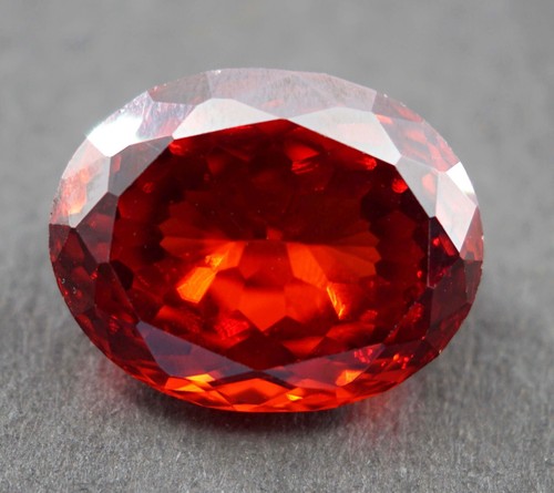 Certified 103.60 Ct Natural Oval Cut Cambodian Red Zircon Loose Gemstone - Bild 3 von 6