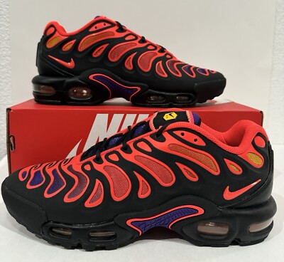 Nike Men's Air Max Plus Drift black bright crimson Shoes FD4290 003