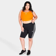ADIDAS ORIGINALS CROP TANK PLUS SIZE BRIGHT ORANGE NWT SIZE 2X