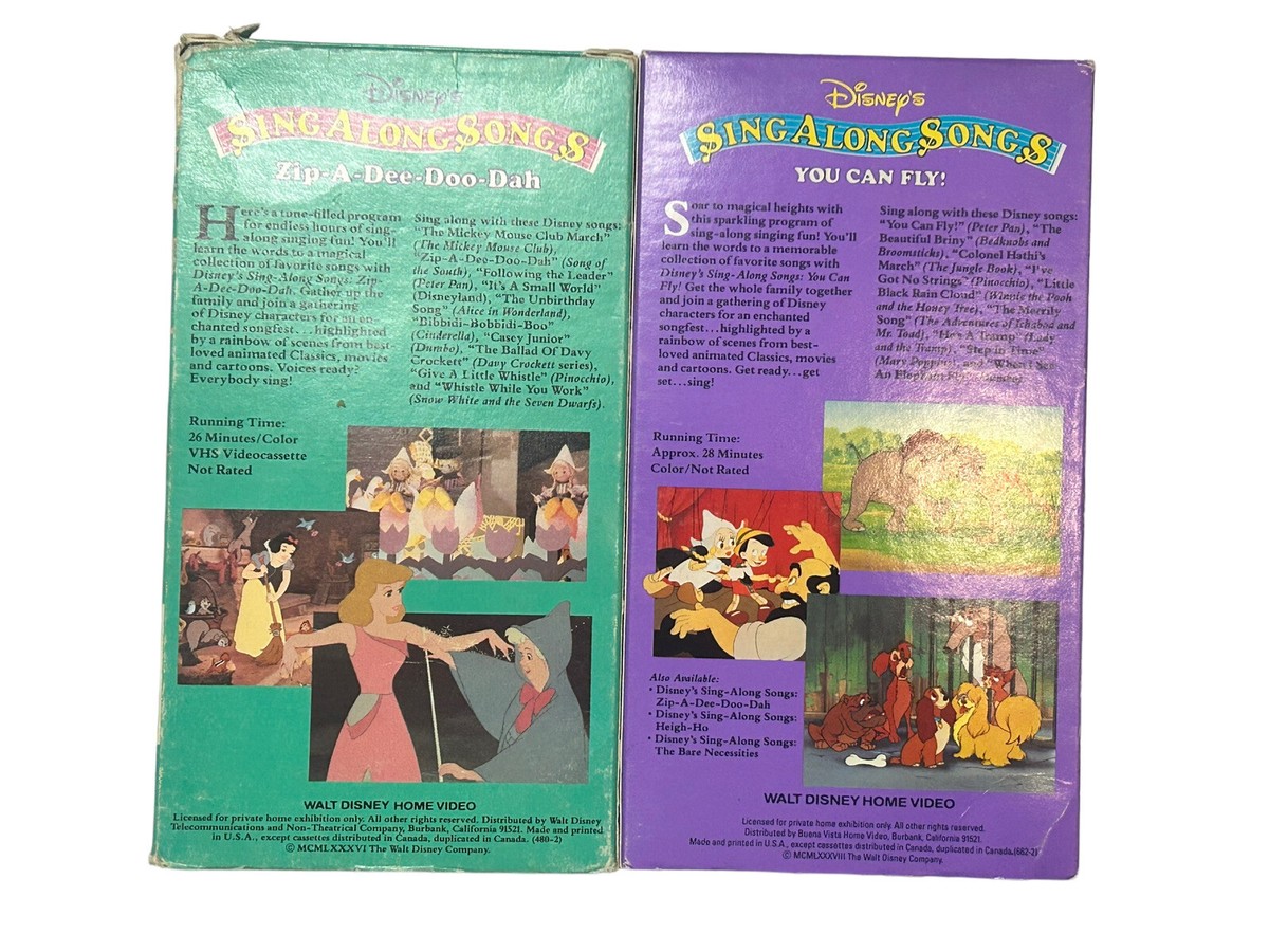 Disney's Sing Along: Zip-A-Dee-Doo-Dah - Heigh Ho - You Can