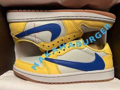Jordan 1 Retro Low OG SP Travis Scott Canary - 8.5W / 7M / 6UK EUR40 DZ4137-700