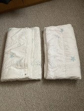 Ikea baby toddler cot bed duvet quilt 110cm x 125cm white pack of 2 