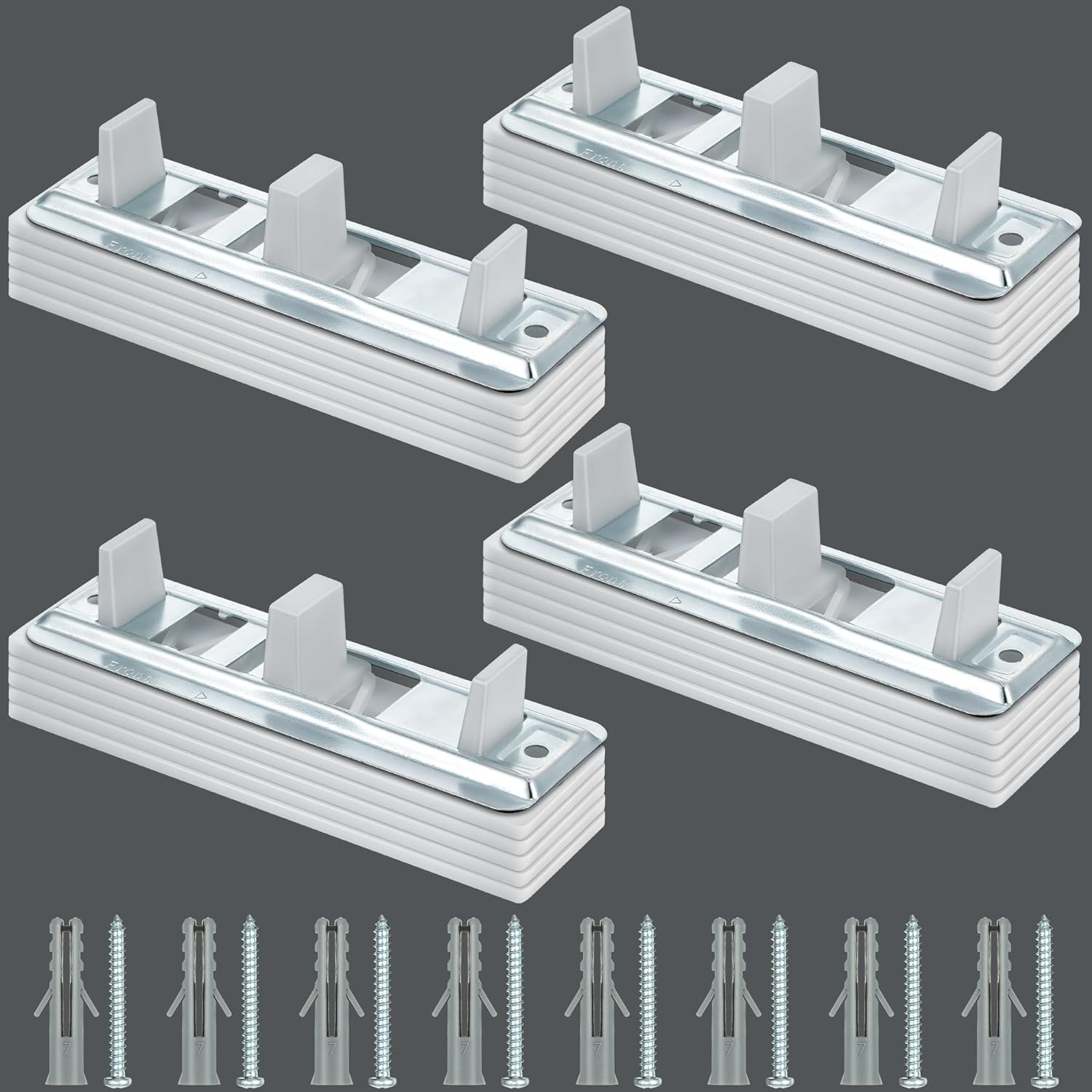 Sliding Closet Door Floor Guide, 4 Pcs Nylon Adjustable Floor Guide and 20 Carpe