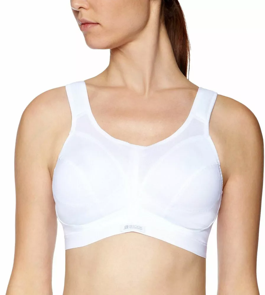 30D Shock Absorber Sports Bra N109 Classic Non Wired High Impact Running  White