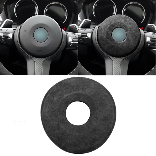 Alcantara Steering Wheel Trim Cover Fit BMW M SPORT F30 F34 F20 F21 F22 F32 F80 - Picture 2 of 11
