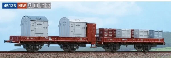 Acme 45123 Set 2 Fs Wagen Typ P, Einer Mit WäRterhaus, Mit Fs Mobile Kisten-image