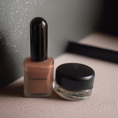 MAC Nail Polish Color: TERRA + MAC Pro Longwear Paint Pot Shade: It s Fabstract