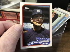 1989 Topps Traded #30T Alvaro Espinoza New York Yankees