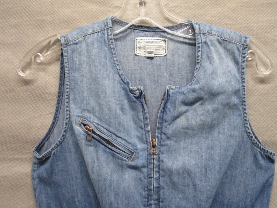 Mono informal Current Elliot para mujer 0 azul cambray denim The Flight Tanker Foto 4 de 4