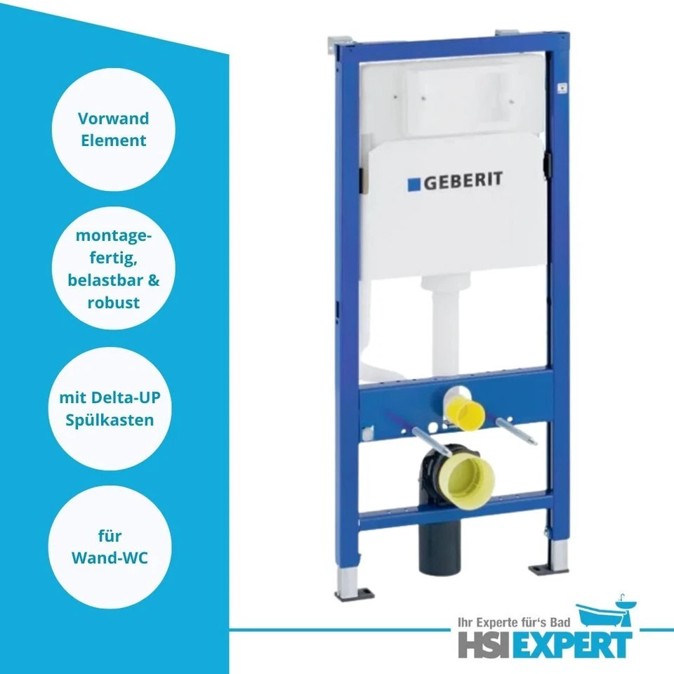 Geberit Duofix Vorwandelement Design WC spülrandlos Beschichtung Komplettset - Bild 3 von 4