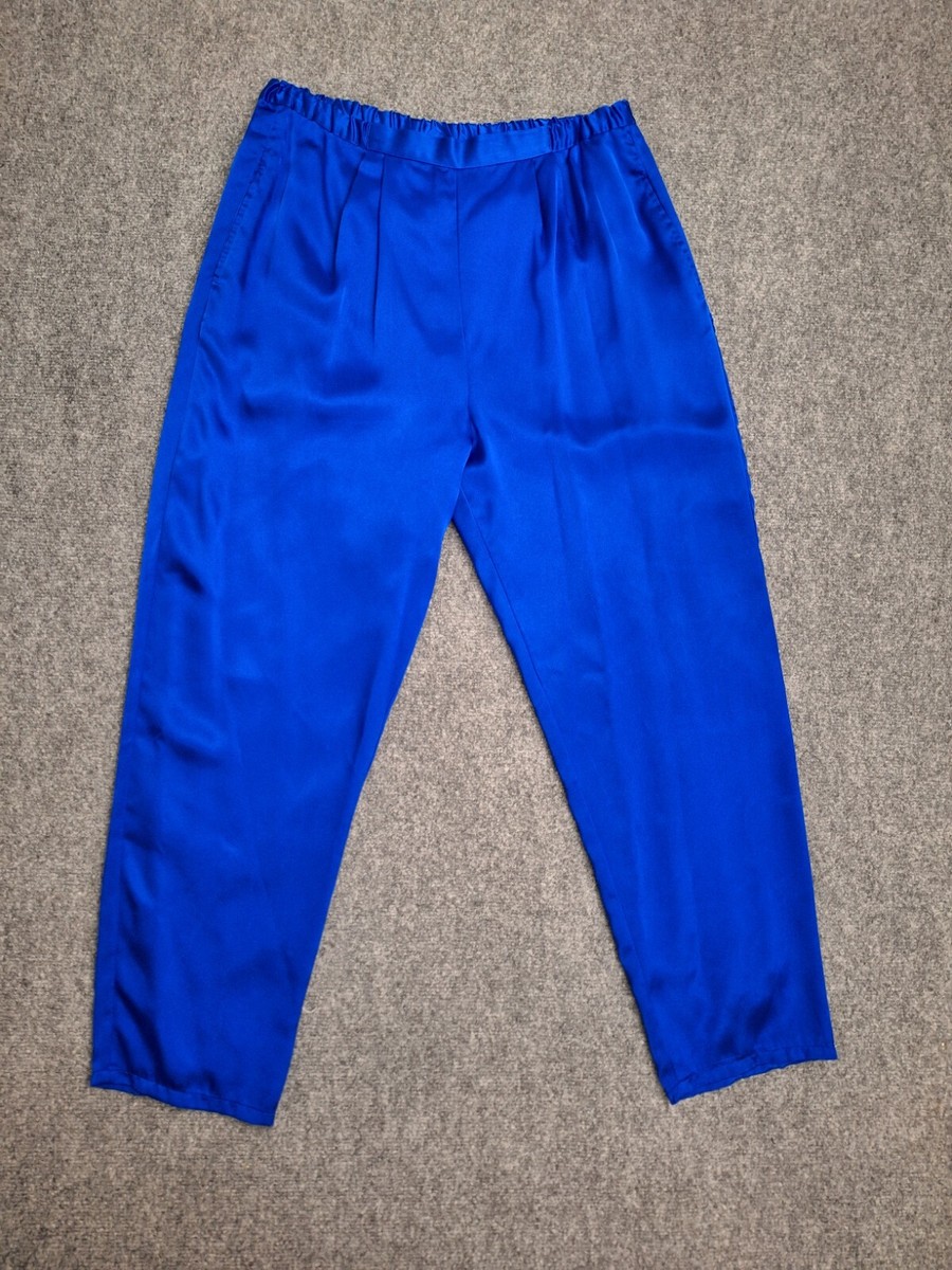 Suzelle Silky Blue Pants SZ 10 Super Light and Flowing