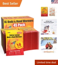 Large Hand & Body Warmers - Up to 18 Hours of Heat, Super Long Lasting - Easy...