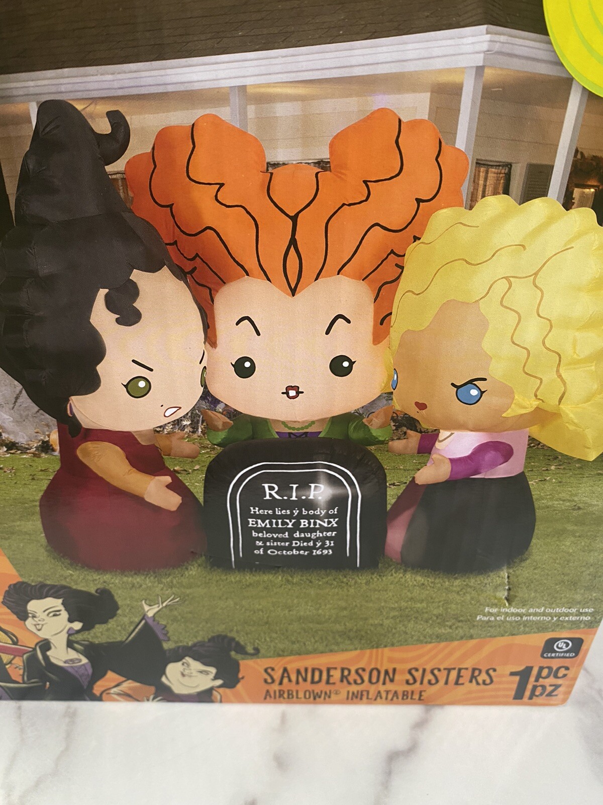 Disney Hocus Pocus 5ft Sanderson Sisters Halloween Airblown Inflatable Prop Yard 191245205562 eBay