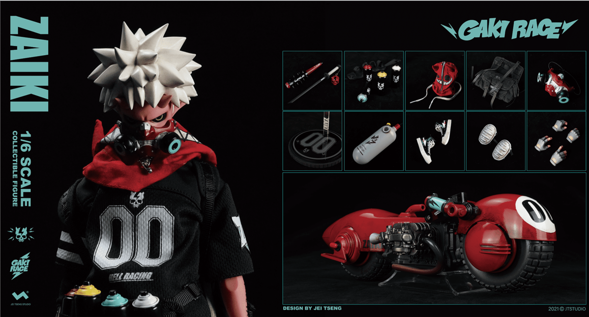 J.T STUDIO 1/6 GAKI RACE #0 ZAIKI Rock The Hell Boy Action Figure