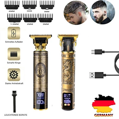 MARKENLOS Rasierer Haarschneidemaschine Friseur Profi Bart Trimmer Clipper LCD Elektrisch