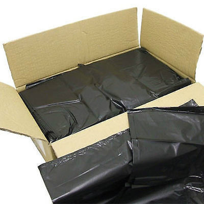 200 QUALITÄT SCHWARZE ABFALLSÄCKE MÜLL 18'' x 29'' x 39''