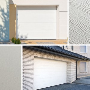 Garagentor Sektionaltor Rolltor Sicke Thermo40 weiß mit Antrieb Zarge