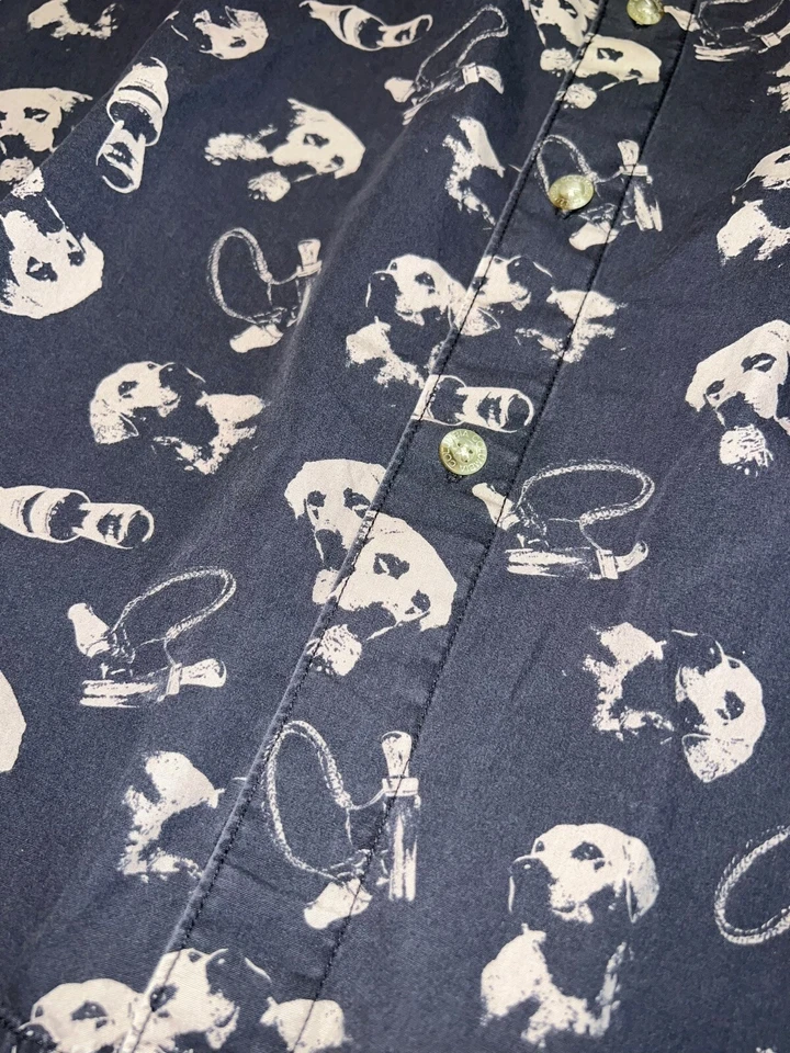 Columbia Men’s Size Large Button Up AOP Dog Hunting Graphic L/S - Image 3 of 4