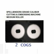SPELLBINDERS GRAND CALIBUR CUTTING EMBOSSING MACHINE MEDIUM ROLLER COG PAIR