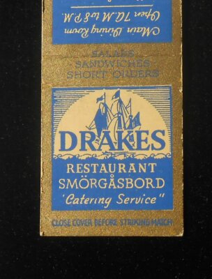 1930s? Drakes Restaurant Smorgasbord 2441 Bancroft Way Berkeley CA Alameda Co MB
