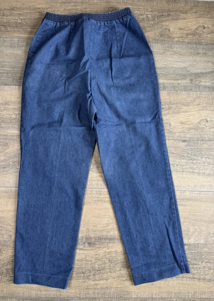 Винтажные эластичные джинсы KORET без застежек размер 16P сделано в США стрейч с широкими штанинами - Изображение 2 из 4