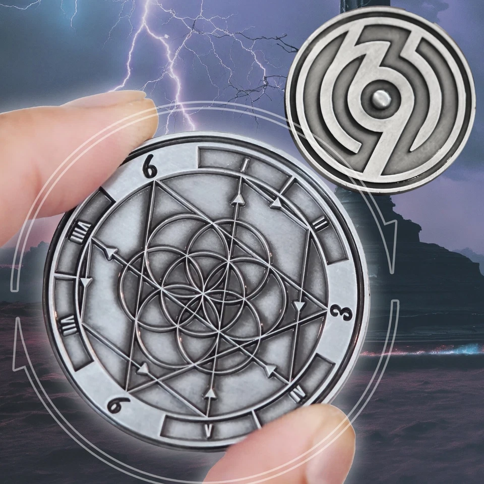 369 Spinning Manifestation Tool , Keys to the Universe Coin by Nikola Tesla Gift