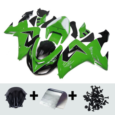Green Black Panels Fit for Kawasaki Ninja ZX10R 2006 2007