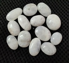 Pietra di luna arcobaleno naturale ovale cabochon Natale gemme regalo lotto 1...