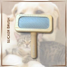 Pet Brush Slicker Posh Bamboo Eco Friendly Grooming Pet Brush - size M