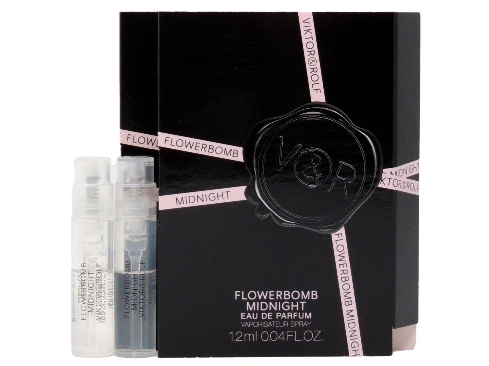 V&R VIKTOR & ROLF FLOWERBOMB MIDNIGHT EDP 1.2ml .04oz x 2 PERFUME SPRAY ...