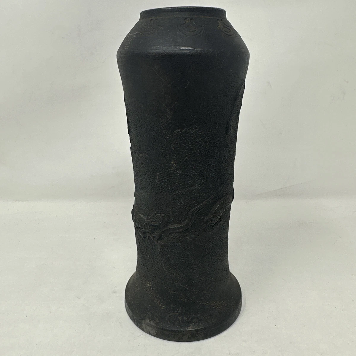 陶瓷黑色复古原版古董日本花瓶| eBay