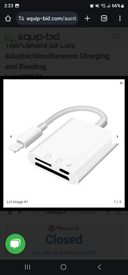 Apple to SD Card Camera Reader for iPhone iPad Plug Play Trail Cam Viewer
