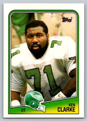 1988 Topps Football Ken Clark Eagles #242