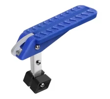 TOOENJOY 2022 5 Gear Adjustment Aluminum Car Door Step, Both Feet Blue