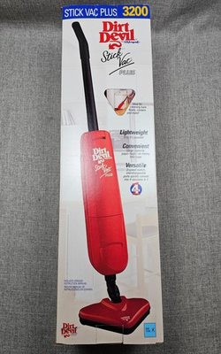 #ad VINTAGE Dirt Devil Stick Vac Plus Model 3200 Vacuum New In Box USA New Old Stock $179.95